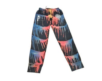 Fleece Joggers - Bottom Of The Jar (TieDye/Black)
