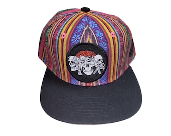 Snapback Flat-Brim Hat - No Evil