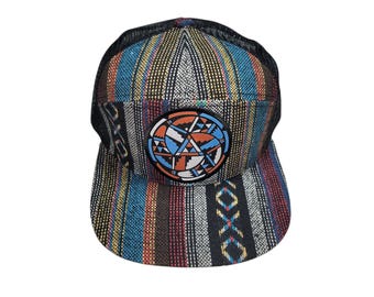 Snapback Flat-Brim Hat - Native Trinity