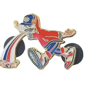 Pin Too Much Too Fast Red/White/Blue/Gold image 9