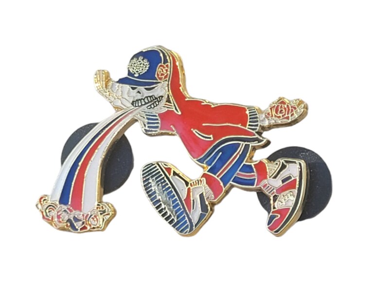 Pin Too Much Too Fast Red/White/Blue/Gold image 9