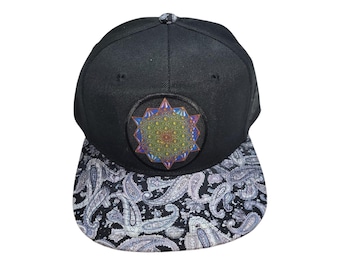 Snapback Flat-Brim Hat - 64-Sided Star Tetrahedron