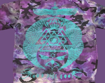 Pullover Hoodie - Ascending Visions - Size M (Men) - One-Of-A-Kind
