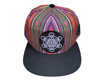 Snapback Flat-Brim Hat - Metatron's Cube