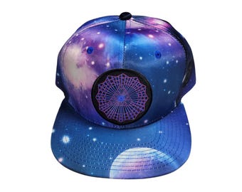 Snapback Flat-Brim Hat - Third Eye Burst