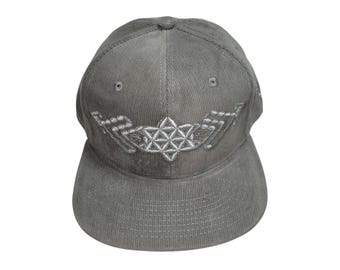 Snapback Flat-Brim Hat - Plant of Life - One Of A Kind