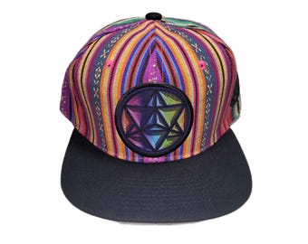 Snapback Flat-Brim Hat - Star Tetrahedron
