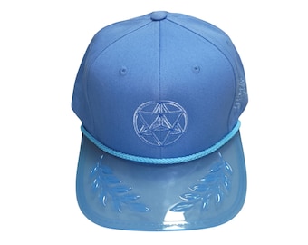Snapback Bent-Brim Hat - Star Tetrahedron - One Of A Kind