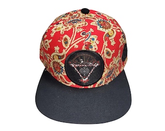 Snapback Flat-Brim Hat - Bones Under The Stars
