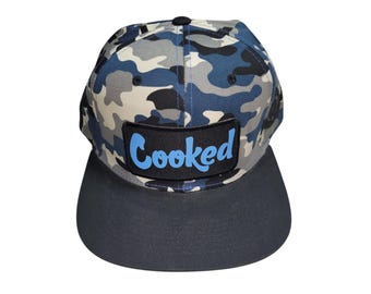 Snapback Flat-Brim Hat - Cooked
