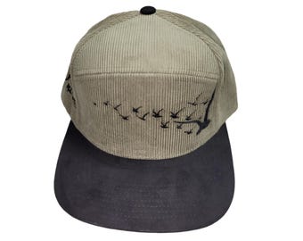 Snapback Flat-Brim Hat - Flock of Seagulls - One Of A Kind