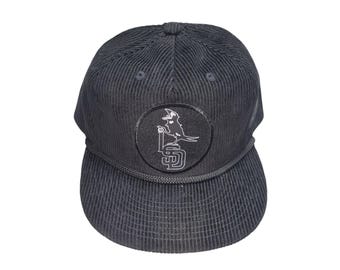 Snapback Flat-Brim Hat - Crow Logo