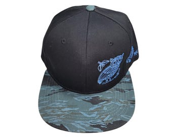 Snapback Flat-Brim Hat - Perched - One Of A Kind