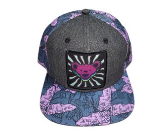 Snapback Flat-Brim Hat - Jerry Bear