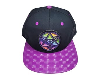 Snapback Flat-Brim Hat - Star Tetrahedron