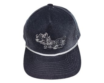 Strap-back Bent-Brim Hat - Vision Serpent - One Of A Kind