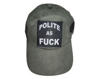 Strapback Dad Hat - Polite As F*ck