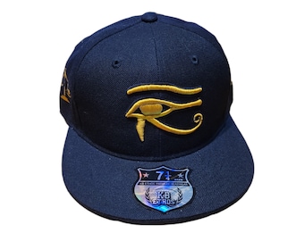 Fitted Flat-Brim Hat - Eye of Horus - Limited Edition - SIZE 8 1/8