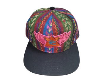 Snapback Flat-Brim Hat - 3D Wings of Horus - One Of A Kind