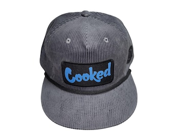 Snapback Flat-Brim Hat - Cooked