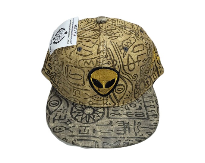 Snapback Flat-Brim Hat - Extraterrestrial (One-of-a-kind)