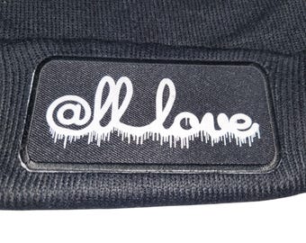 Sock Hat - @ll Love (on Black)