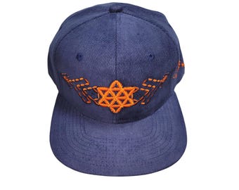 Snapback Flat-Brim Hat - Plant of Life - One Of A Kind