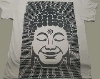 T-Shirt - Optical Buddha (on Army or Sand)