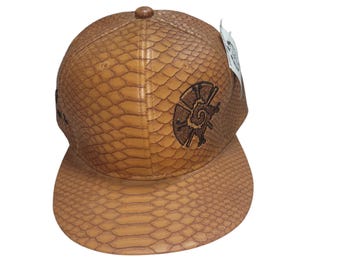 Buckle-back Flat-Brim Hat - Hunab Ku - One Of A Kind