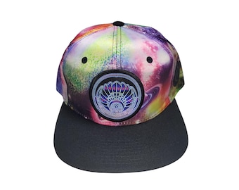 Snapback Flat-Brim Hat - Mayan Crop Circle