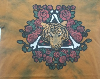 T-Shirt - Tiger Rose (Tie Dye) - Size S