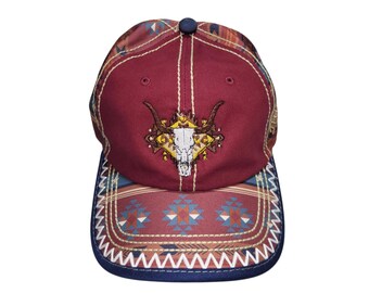 Buckle-back Bent-Brim Hat - The Buffalo - One Of A Kind