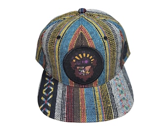 Snapback Flat-Brim Hat - Tea Party