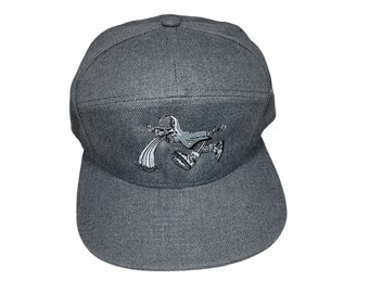 Snapback Flat-Brim Hat - Too Much Too Fast - One Of A Kind