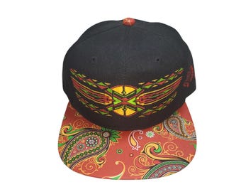 Snapback Flat-Brim Hat - Native - One Of A Kind