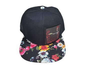 Snapback Flat-Brim Hat - Bertha With A 40