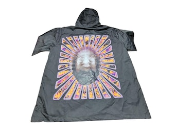 Water-Resistant Hooded Windbreaker - Trippy Jerry - Size XXL (Men)