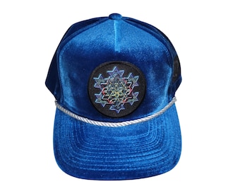 Snapback Bent-Brim Hat - Merkaba Fractal