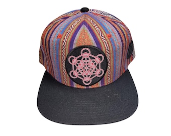 Snapback Flat-Brim Hat - Metatron's Cube