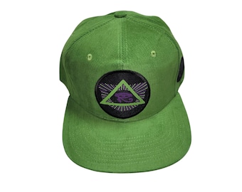 Snapback Flat-Brim Hat - Eye of Horus Burst