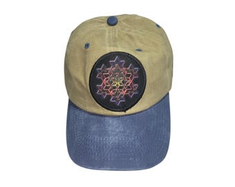 Strapback Dad Hat - Merkaba Fractal