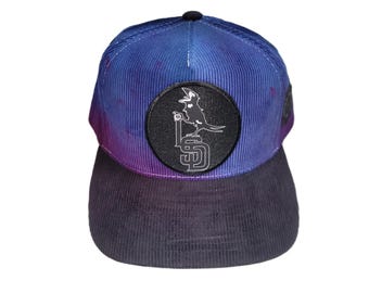 Snapback Bent-Brim Hat - Crow Logo