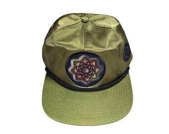 Snapback Flat-Brim Hat  - Spiral De Ocho