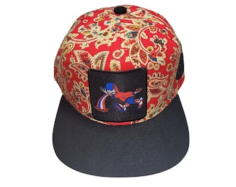 Snapback Flat-Brim Hat - Too Much Too Fast