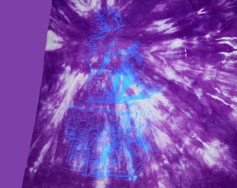 T-Shirt - Xochipilli Aztec Prince of Flowers (Tie-Dye)