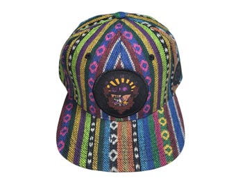 Snapback Flat-Brim Hat - Tea Party
