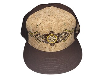 Snapback Flat-Brim Hat - Plant of Life - One Of A Kind