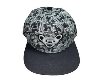 Snapback Flat-Brim Hat - Jerry Bear - One Of A Kind