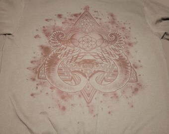 Pullover Hoodie (Lightweight) - Heart Fractal - Size 2XL (Men) - One Of A Kind