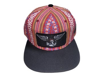 Snapback Flat-Brim Hat - Bertha Wings